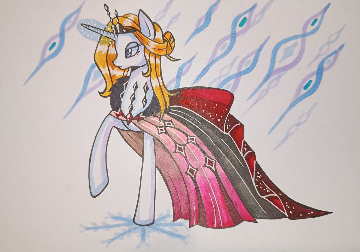 vana38149's tweet photo. Синьора в стиле MLP🦄🦋
#GenshinImpact 
#LaSignora
#mylittlepony 
#fanart https://t.co/7txTyCg2tW