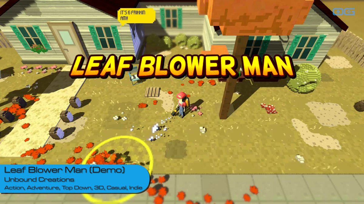 OverageGmngCom's tweet photo. OG plays Leaf Blower Man (Demo)!
https://t.co/jyn734PoVm

Like &amp; Sub!

@UnboundCreation

#topdown #leafblowing #3d #action #IndieGameTrends #IndieWatch #IndieDev #GameDev #IndieGameDev #IndieGame #IndieGames #Gameplay #letsplay #gaming https://t.co/MDqK3Yfnyg