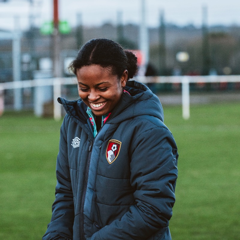 AFCBournemouthW's tweet photo. The first women’s player to win an international cap while on the club’s books 🍒

Congratulations, @KenniThompson 👏 🇧🇲