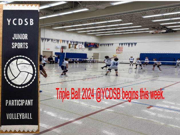 yceaa's tweet photo. Good luck to all @YCDSB elementary Jr. Volleyball Teams. #TripleBall tournaments start this week. 🏐 https://t.co/YFUdJLwuNL