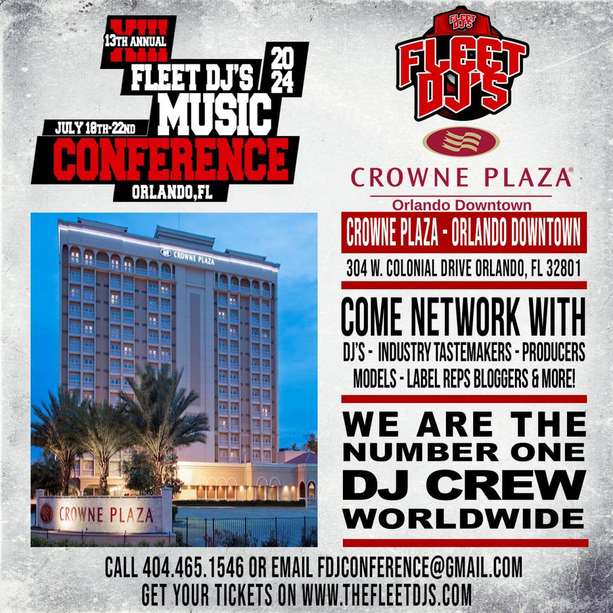 🎧 @Fleetdjs 13th annual Music Conference @fleetdjmusicconference July 18th - 22nd in Orlando, Florida 💥 Be in the building! 💥  I will be there... Along with all the Fleet DJs!! This is THE industry event of the year, all the major players in music in 1 place! 🔥🔥 For more