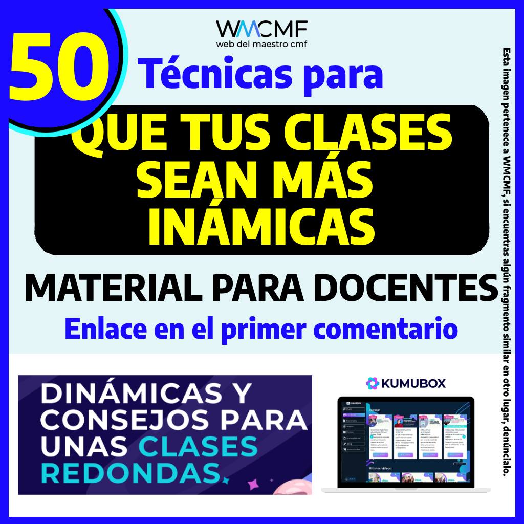50 técnicas para que para que tus clases sean más dinámicas (Enlace en el primer comentario)
