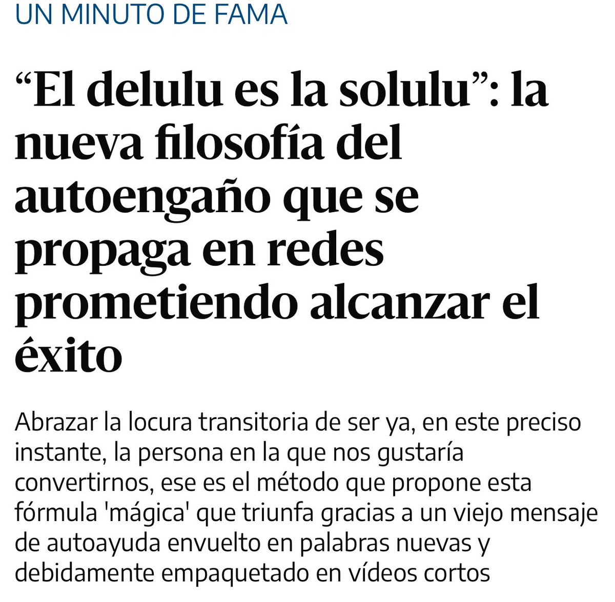 Aspirar_al_uno's tweet photo. Un enorme peligro de la autoayuda es que elude la lucha social. Al centrarse sólo en el bienestar individual, se olvida la búsqueda de justicia comunitaria. El pensamiento positivo es perverso cuando, en vez de crear reflexión y disidencia, invita a soportar cualquier situación. https://t.co/MIvvR0mFFT