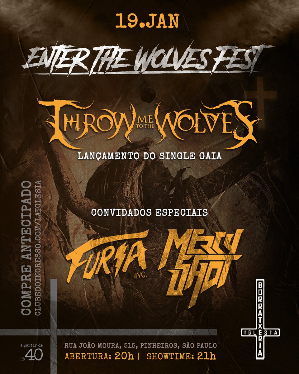 ricardorbatalha's tweet photo. NEWS ASE MUSIC - Throw Me To the Wolves estreia nos palcos nesta sexta (19) no La Iglesia
"Enter the Wolves Fest" contará com a presença do Furia Inc. e Mercy Shot; infos completas em https://t.co/6lG5ytvxIy
#asepress #throwmetothewolves #furiainc #mercyshot #laiglesia https://t.co/fGAfosia4Q