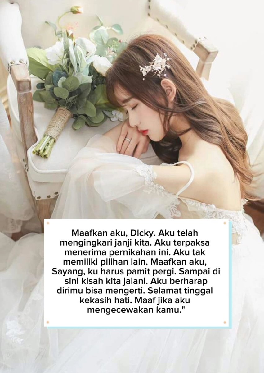 ReniNov36728822's tweet photo. Judul novel SALAHKAH AKU TURUN RANJANG.

PF NOVELTOON

"Aku Menikahimu demi Alice. Jangan berharap lebih, Gendhis."~ Aksa https://t.co/6MTfYWX61u