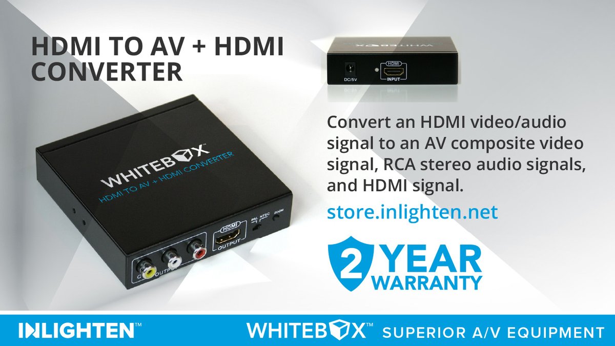 HDMI to AV + HDMI Converter From WhiteBox