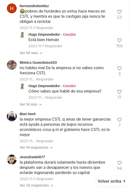 santiagasu's tweet photo. El fuerte lavado de cerebro en los miembros de #CSTL era evidente, defendiendo a la compañía en redes sociales como si de su familia se tratara 💭💻🚫
*Comentarios en Redes Sociales: https://t.co/r33MVUSzq8