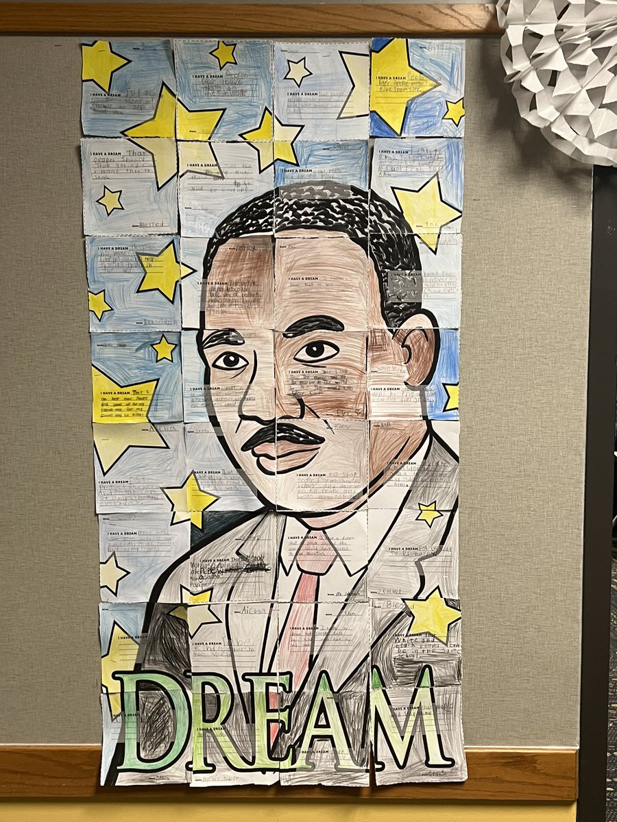 Every year we watch the “I Have a Dream” speech.  It always gives me chills when the kids break out in applause because of what he is saying.#wearewayne <a href="/RobeyRockets/">Robey Elementary</a>
