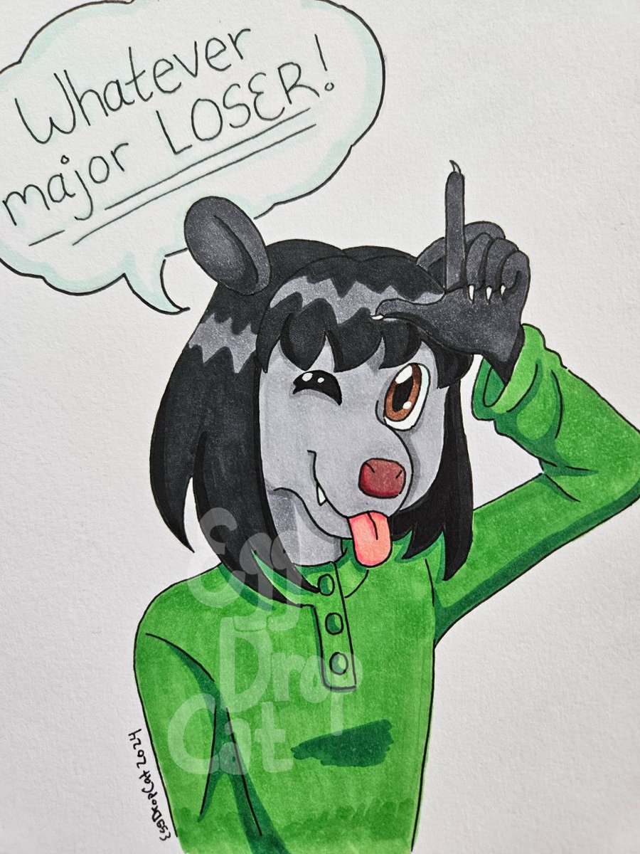 EggDropCat's tweet photo. "Whatever major loser"
#furryart #markerdrawing https://t.co/egGSaNZxC9
