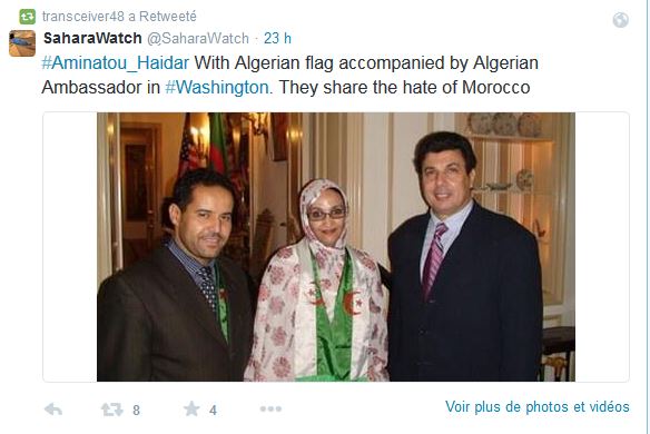 BreikaBeiba's tweet photo. Sin duda, la agente argelina #AminatouHaidar hara el mismo cine q en #Lanzarote, ayudada por los servicios argelinos.

#Patetico 

#SaharaOccidental #WesternSahara 
#SaharaMarroqui porque #SaharauiMarroqui 

#الصحراء_الغربية🇲🇦  
#الصحراء_المغربية 

#Madird #Espana #noticias https://t.co/Xtd3wevhN0