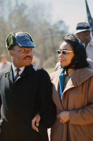 Without #CorettaScottKing, there would be no #MLKDay. #MLK95 #MLK