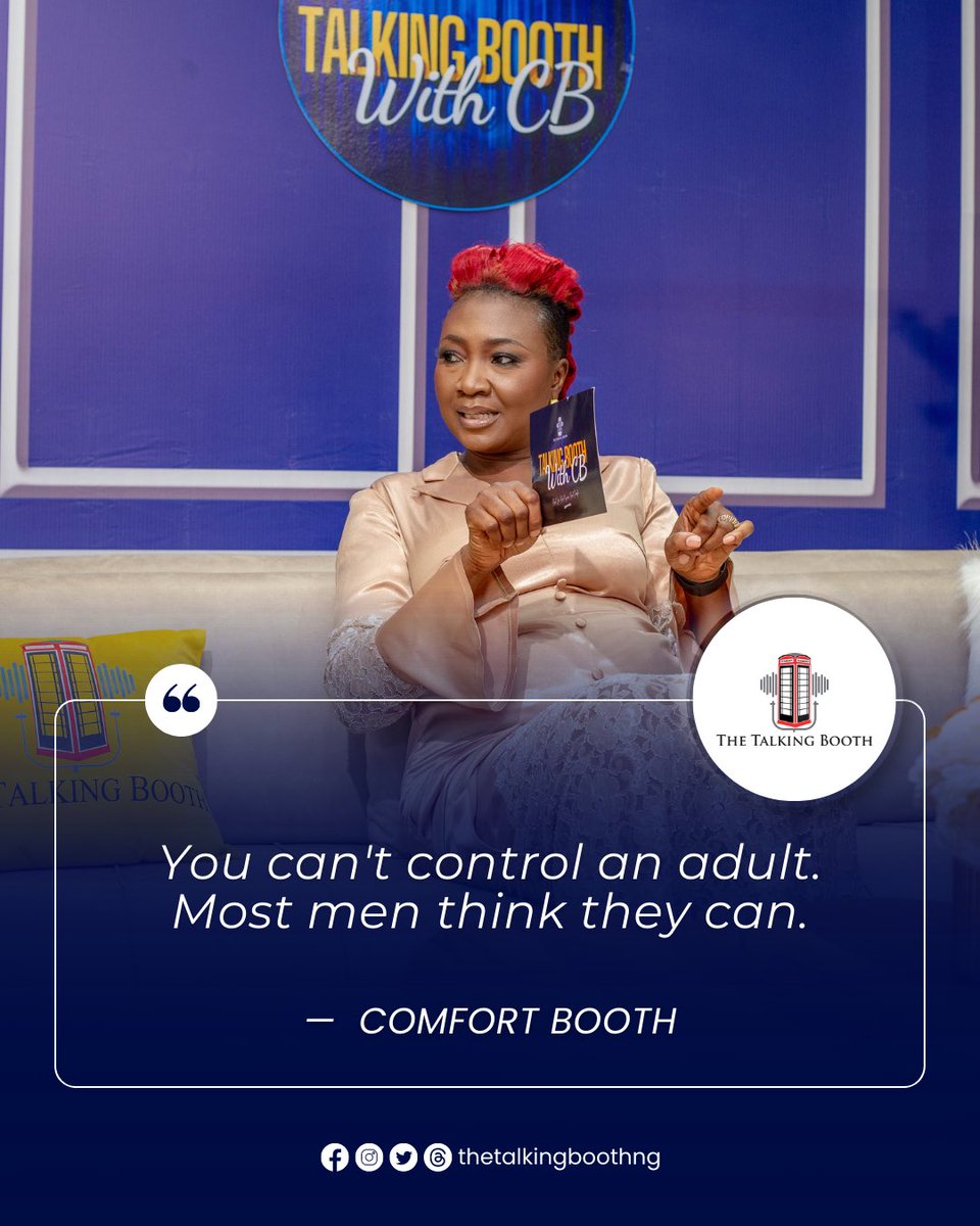 talkingboothng's tweet photo. Have you seen the pilot episode? There are words that stick with you! Dive into the wisdom and wit of our pilot episode with these unforgettable quotes. #TalkingBoothWisdom #QuotesToLiveBy

-
JOIN THE TALKING BOOTH FAMILY TO STAY PLUGGED IN

FOLLOW US @talkingboothng https://t.co/O2hAQ8mWMq