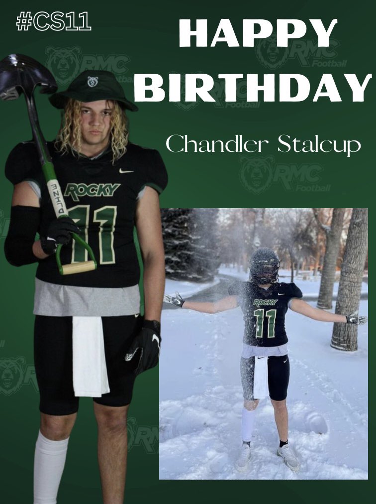 Rocky_Football's tweet photo. Rocky friends and family, help us wish a Happy Battlin Bears Birthday to our guy Chandler Stalcup !! @ChandStalcup
#BEARRAID #CS11 https://t.co/G6BFzpwttW