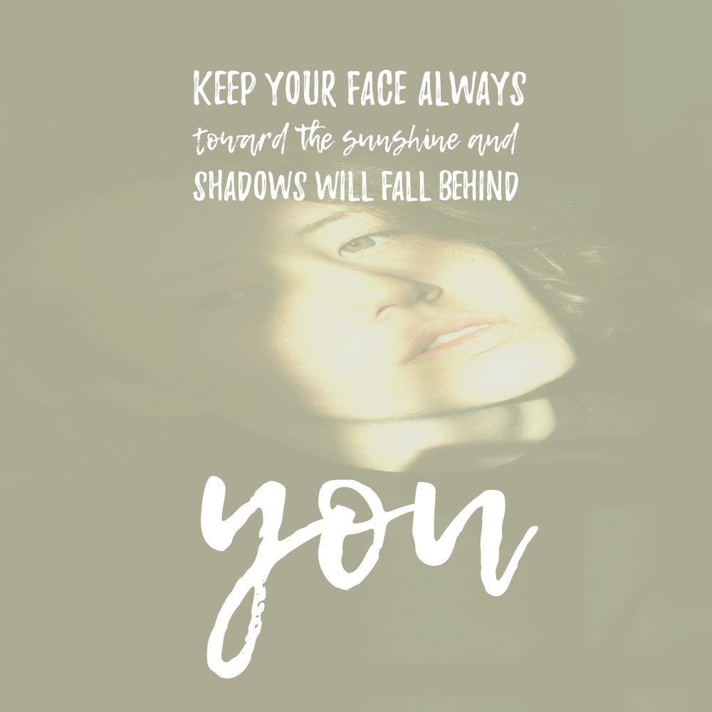 'Keep your face always toward the sunshine and shadows will fall behind you.' - Walt Whitman

#MondayMotivation #quote #inspiration