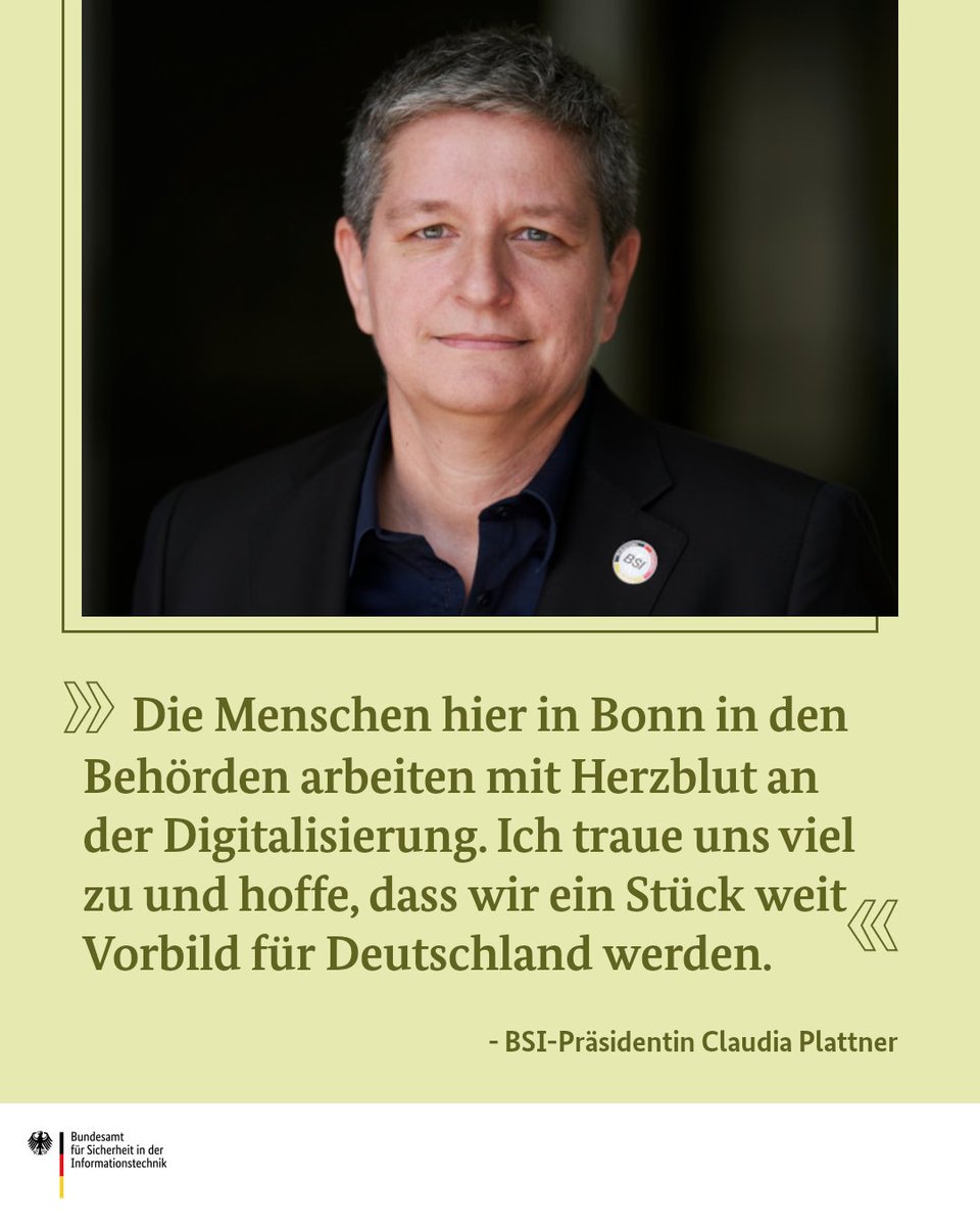 Gerade die Behörden des Bundes bewältigen Aufgaben, die mit der Digitalisierung zusammenhängen. Um Verbraucherschutz, Datenschutz und Cybersicherheit weiter zu verbessern, haben sechs Bonner Bundesbehörden heute den „Digital Cluster Bonn“ gegründet. Mehr: bsi.bund.de/dok/1104430