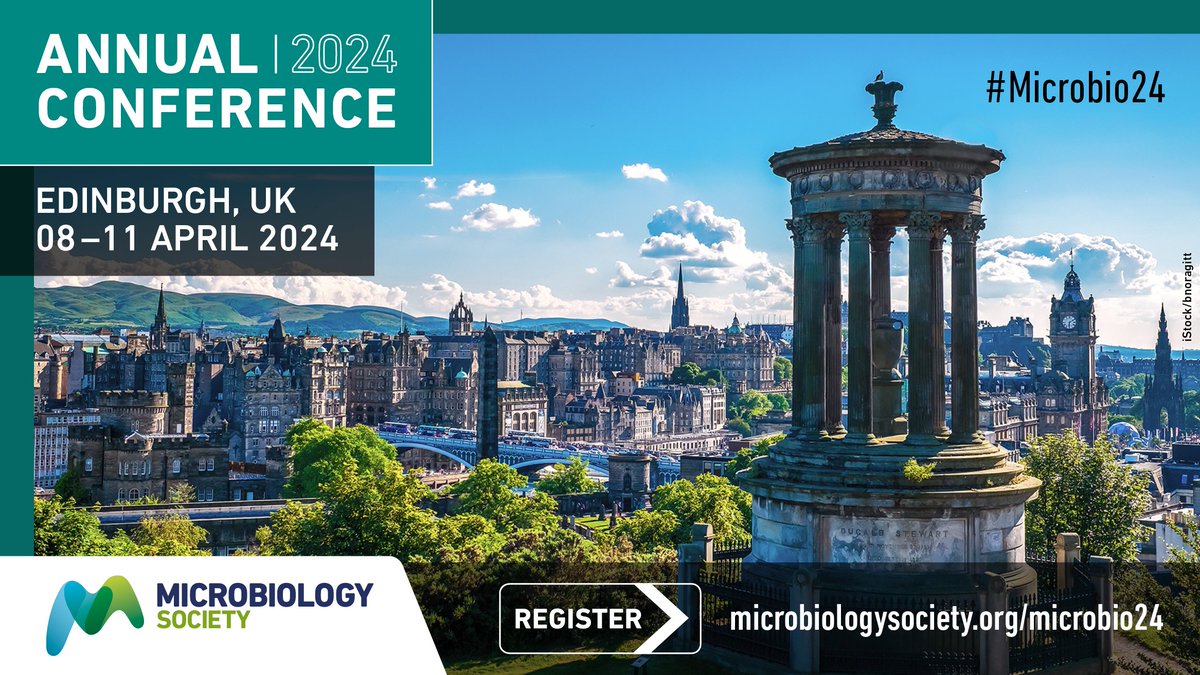Annual Conference is the UK's largest annual gathering of microbiologists. Register now to secure a discounted ticket for your attendance: microb.io/3Ti2hJn #Microbio24