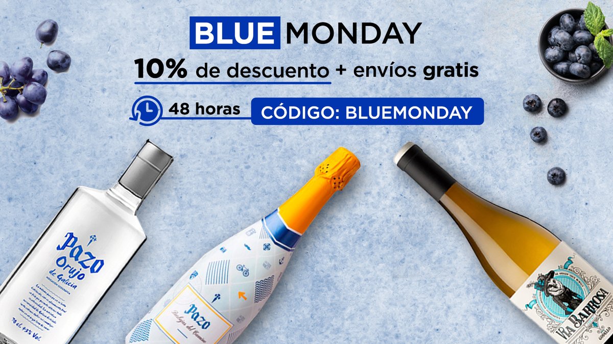 ¡La penas, con vino, menos penas son! 🍷

Aprovecha el 10% de descuento en #vinos y #licores de nuestra tienda online.

ENVÍOS GRATIS👉bit.ly/3NZEsm3
Código 👉 BLUEMONDAY

#bluemonday #winelovers #vino #viñacosteira #bodega #ourense #galicia