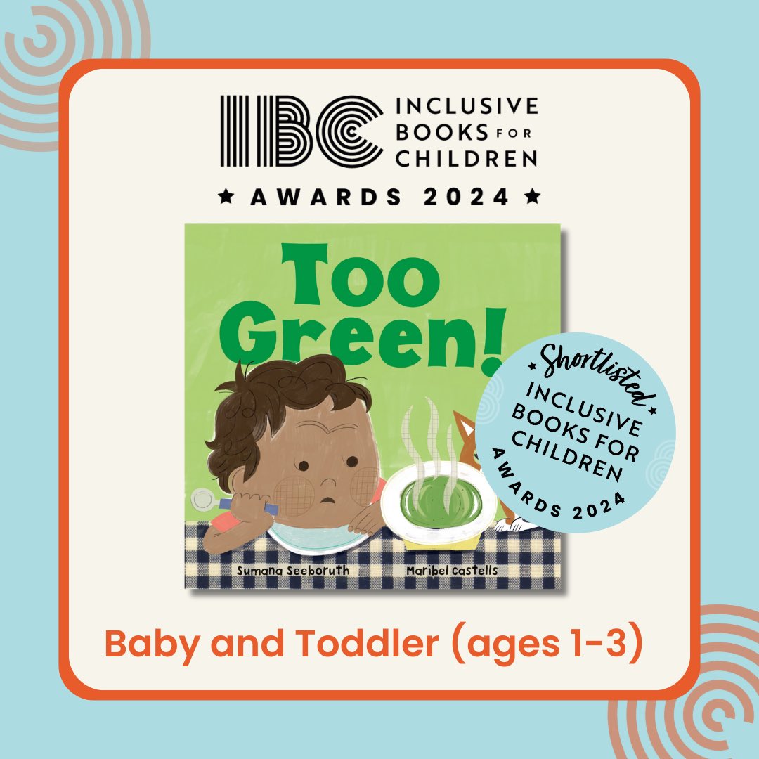 Bell Lomax Moreton (@blm_agency) on Twitter photo So excited to reveal that <a href="/SumanaSeeboruth/">Sumana Seeboruth</a>’s board book, Too Green!, illustrated by <a href="/retrozoom/">Maribel Castells</a>, has been shortlisted for the @IBCplatform awards 2024! #IBCAwards2024
Congratulations, Sumana & Maribel! So excited to reveal that <a href="/SumanaSeeboruth/">Sumana Seeboruth</a>’s board book, Too Green!, illustrated by <a href="/retrozoom/">Maribel Castells</a>, has been shortlisted for the @IBCplatform awards 2024! #IBCAwards2024
Congratulations, Sumana & Maribel!