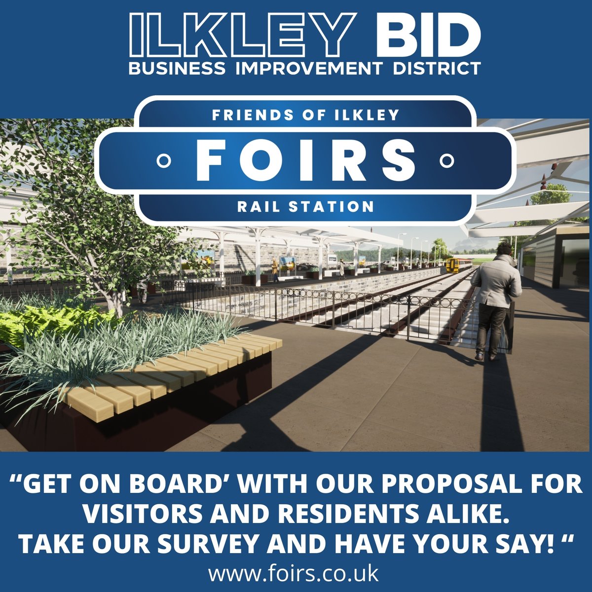 IlkleyBID (@ilkleybid) on Twitter photo Have your say in the future of Ilkley Railway Station and share your views with The Friends of Ilkley Rail Station (FOIRS).
Take the survey: surveymonkey.com/r/CT3WFCV Have your say in the future of Ilkley Railway Station and share your views with The Friends of Ilkley Rail Station (FOIRS).
Take the survey: surveymonkey.com/r/CT3WFCV