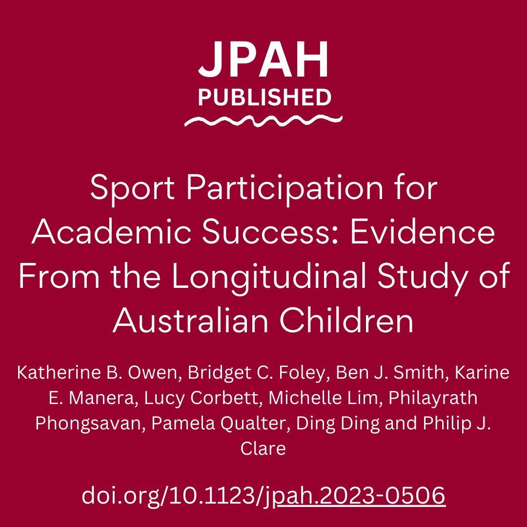 Journal of Physical Activity & Health tweet media