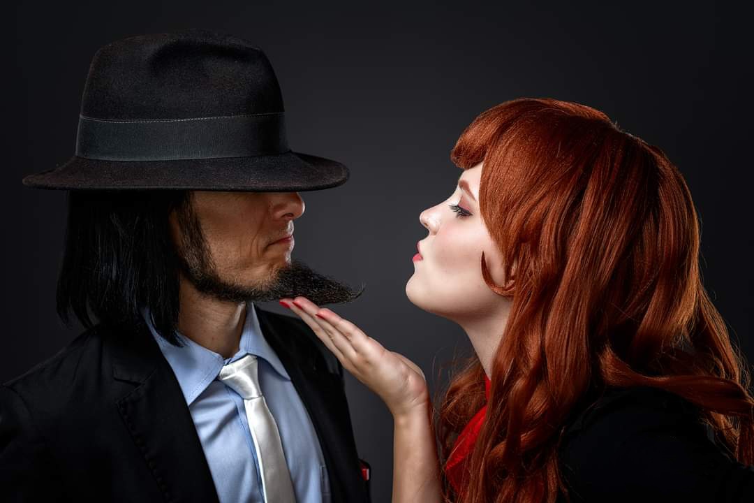 Alruna_Art's tweet photo. @KaizokunoYume Things have gone so far that my fiancé is now an official Jigen cosplayer in Italy. I turned a 2D guy into a 3D guy 😂👌🏻 https://t.co/3LneTkPd9x