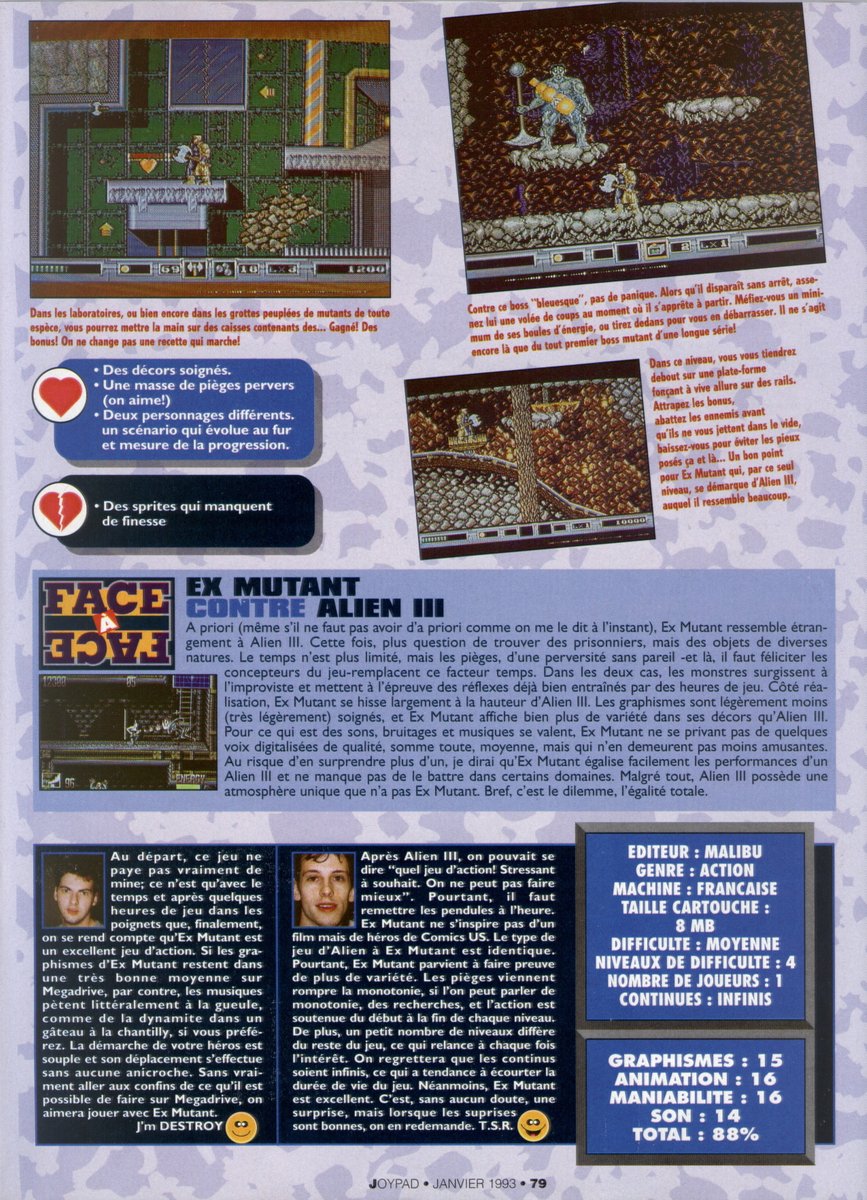 AllmightoFranky's tweet photo. On termine pour aujourd'hui avec deux tests sur #Megadrive encore,#RoloToTheRescue et #ExMutant!! A demain  pour la suite de ce numéro!!! 5/5 https://t.co/7hhGDpwabQ