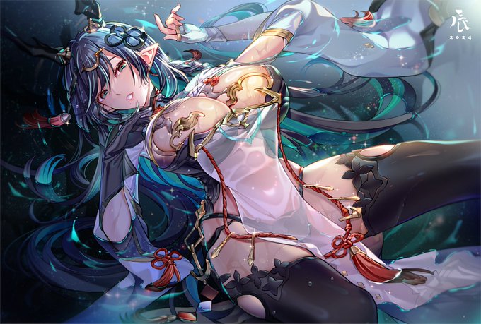 🐉ハイラ🐉  2024あけましておめでとうございます(遅すぎ 今年もよろしくお願いいたしますー! #グラブル