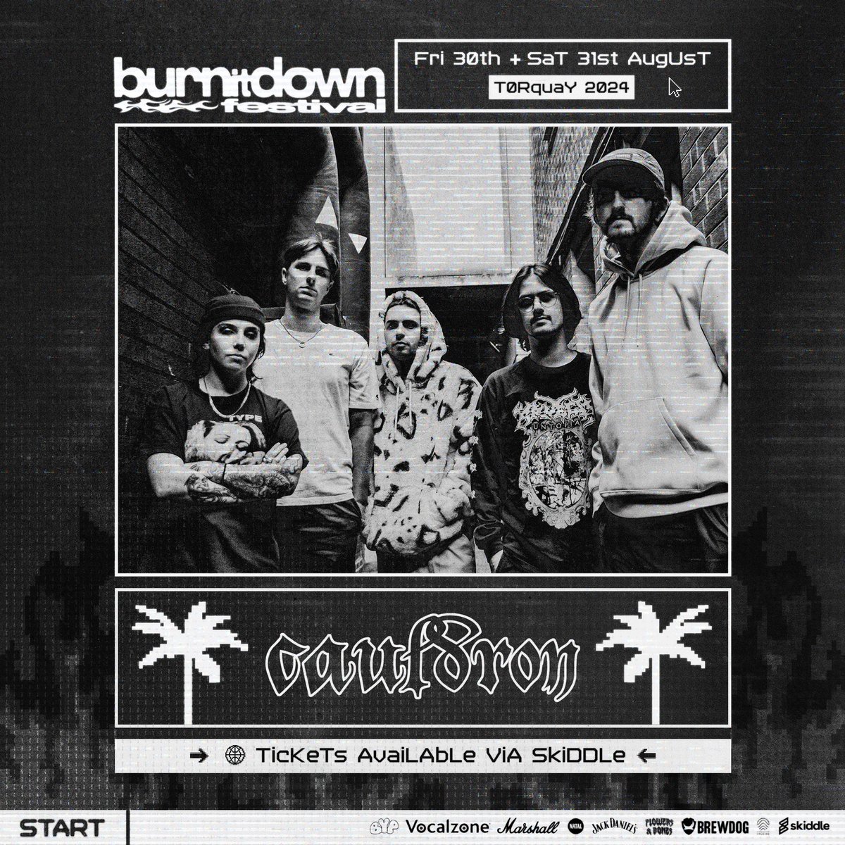 Happy to announce we’ll be playing the Saturday of @BurnItDownFest in August! Tickets go on sale this Thursday at 10am.