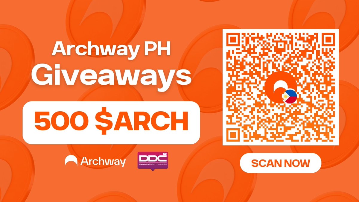 ArchwayPh's tweet photo. 🎉 Giveaway Alert! 🚨

Archway Ph Community January Campaign is LIVE! 

Join now, complete the tasks, and secure your chance to be one of the 3 lucky winners!

Deadline: January 26th, 2023

Scan the QR code for the giveaway mechanics.

#GiveawayAlert #ArchwayPh #DavaoDefi https://t.co/4Wcerhjrdi