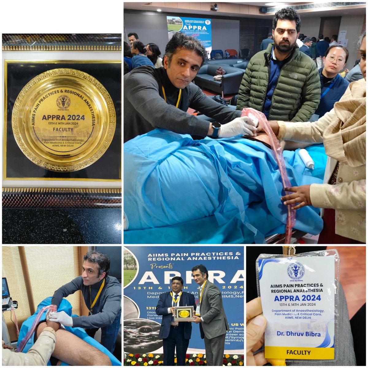dbibra's tweet photo. Academic event 1/2024
Event: APPRA 2024
Venue AIIMS,New Delhi
Great interactive live case  demonstrations and MSK USG scanning.
Wonderful interactions with peers and sharing of knowledge and experience with young colleagues.
#paindoctor https://t.co/hheYRgPDNW