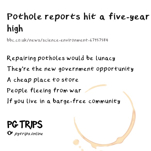 Today's offering means I have kept up my new year's limerick-writing resolution for two weeks. Celebrate with me by (a) joining @wearecyclinguk (b) following @davewalker (c) treating asylum seekers with dignity. bbc.co.uk/news/science-e… #pgquips #comedy #poetry #limerick