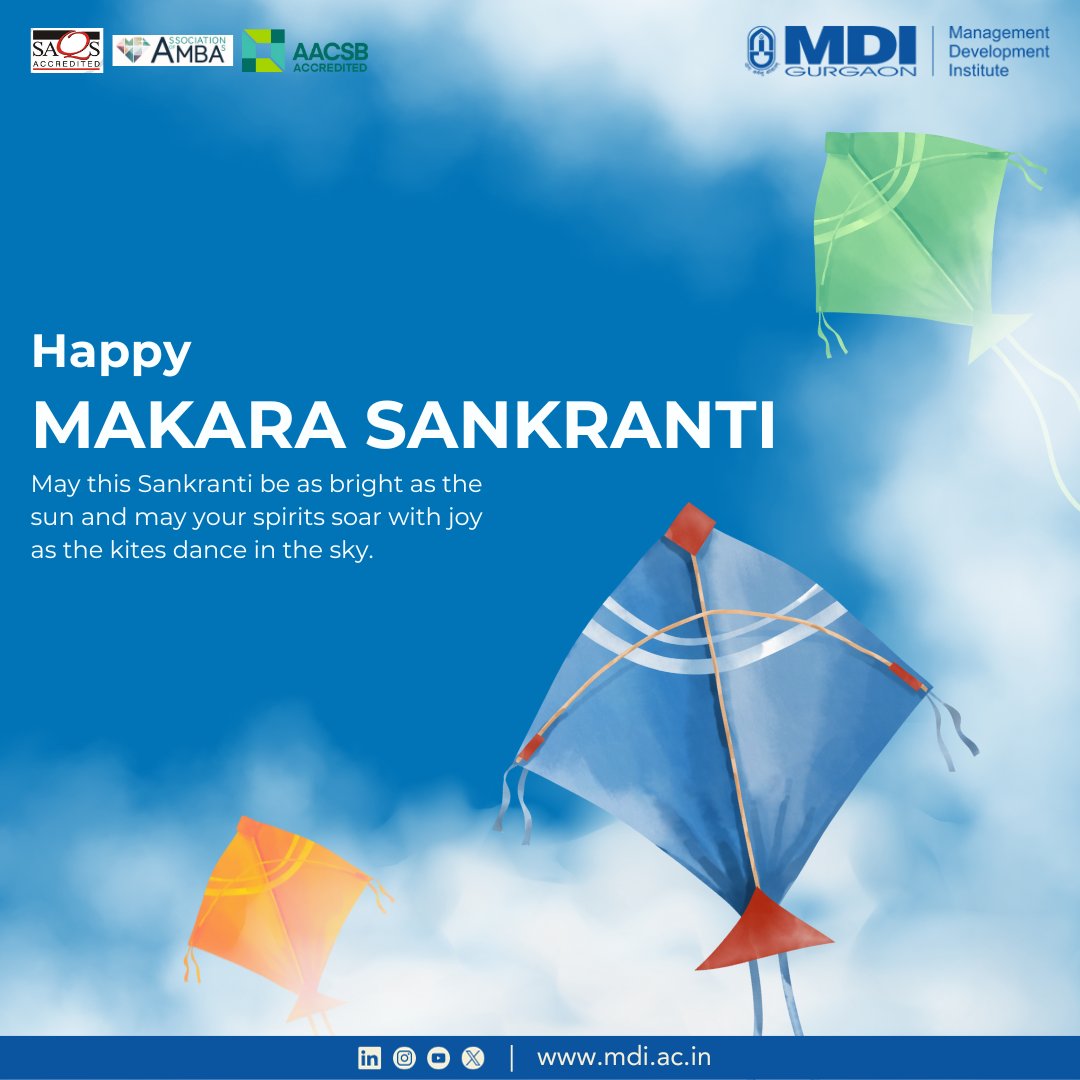 mdinmp's tweet photo. Wishing everyone a joyous Makar Sankranti from our Executive MBA batch @mdinmp .

Let's embrace the spirit of togetherness and celebrate the journey of growth and transformation. 

@MDIGurgaon #MakarSankranti2024 #EMBAFestivities #RiseAndShine https://t.co/caBlQIChvU