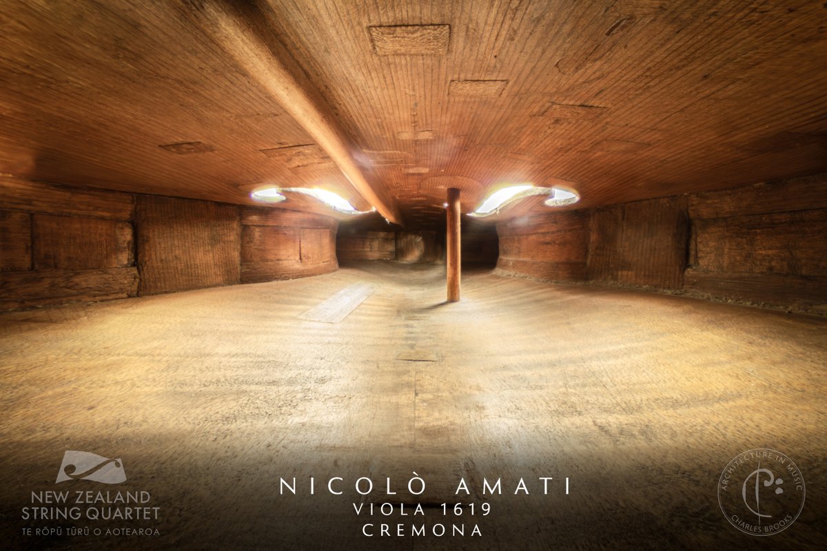 Older than Bach! Inside one of the world's most exceptional violas, a 1619 creation by Nicolò Amati. The instrument is on a long-term loan from The Adam Foundation to the New Zealand String Quartet. 

From my Architecture In Music series
#viola #classicalmusic