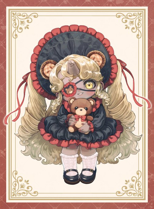 Skebにてご依頼頂いたイラストを納品しました～ ドリルなツインテがお人形さんみたいに可愛らしい男の子のカブトムシくんです ご依頼主の釘バットさんのオリキャラちゃん達の中でも個人的にイチオシらぶゆ～な子だったので!もうウキウキ楽しく趣味全開に描かせて頂いちゃいました