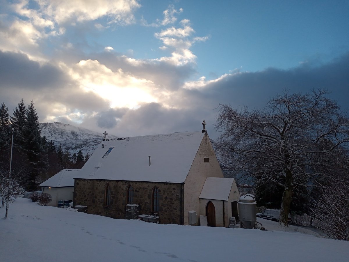 Winter wonderland at Knoydart Brewery this morning #knoydart