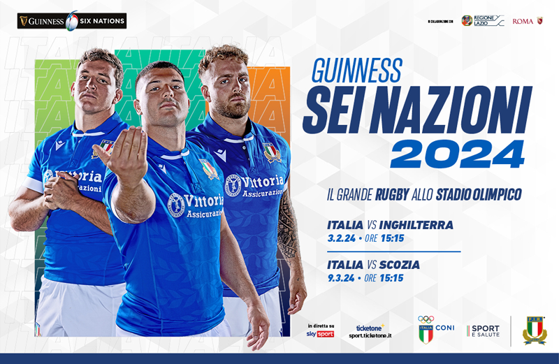 Rugby lovers, are you ready for the Six Nations fray? Italy v England will Kick-off on Saturday 3 February at 15.30 at the Stadio Olimpico! turismoroma.it/en/events/guin… #VisitRome @SeiNazioniRugby #GuinnesM6N