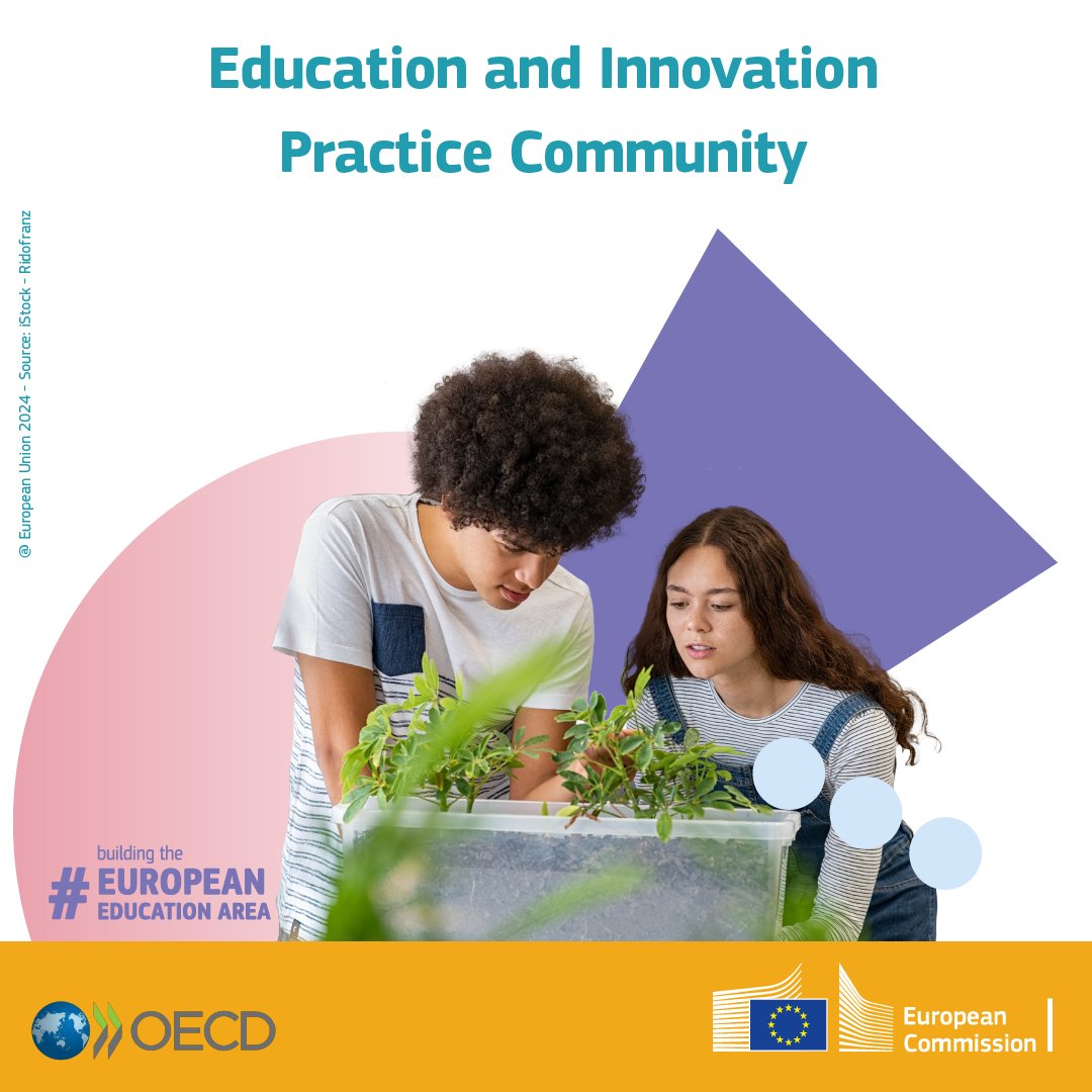 EUErasmusPlus's tweet photo. The Education and Innovation Practice Community’s key findings were recently published in the first Innovation Bulletin.

The bulletin focuses on higher education-school partnerships for green and digital innovation, presenting strategies and initiatives.

@OECDEduSkills