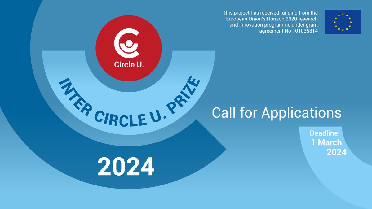 📢Researchers: We'd love to hear about your inter- & trans-disciplinary research work and help raise its visibility Check out this year's call for the Inter Circle U. Prize: circle-u.eu/opportunities/… ⌛️Apply by 1⃣ March 2024 #ICUP #research #europeanuniversities #circleu