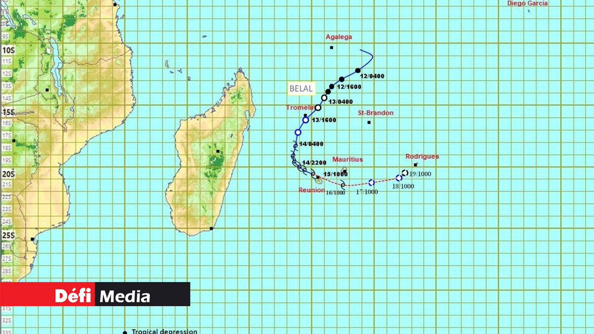 defimediainfo's tweet photo. Belal : un avertissement de cyclone de classe 3 en vigueur à Maurice https://t.co/U8Y4fVsWpe https://t.co/JGPRe3rbhx