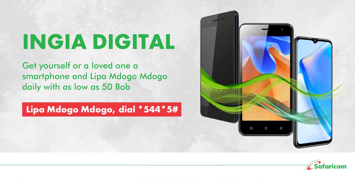 Safaricom_Care's tweet photo. Nothing is as frustrating as calling your parent and they're unreachable because their phone has battery issues.
Get them a smartphone through Lipa Mdogo Mdogo and pay on your phone stress free.
Check details here https://t.co/VLNziMSrXv
#LipaMdogoMdogo
#IngiaDigital https://t.co/WgQKs4yabi