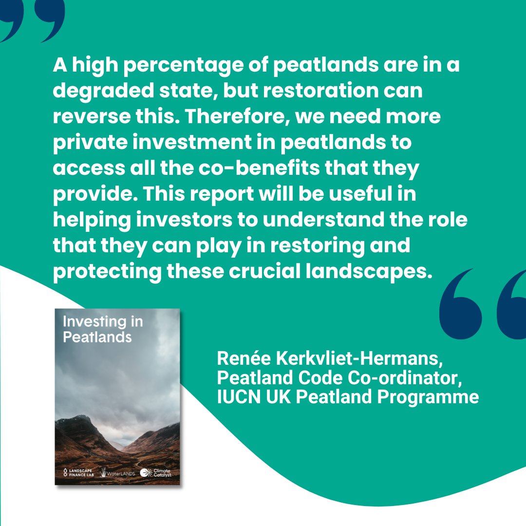 Introducing the #InvestingInPeatlands publication, a robust guide to catalyzing investor capital for #peatlandrestoration at scale.
Can we effectively create blended #finance structures, deploy #capital into pilot projects, & build a track record that boosts confidence in