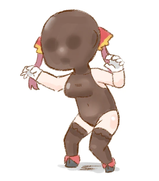 おかにゃんが言ってた顔面まで全身パンツの船長を描きました #マリンのお宝