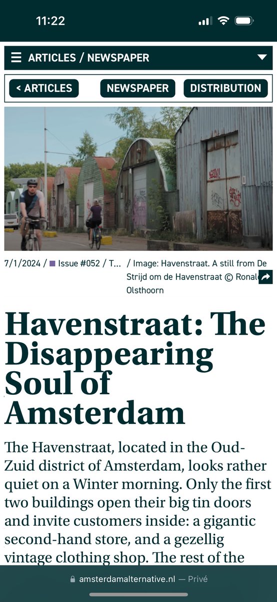 Mooi stukkie over #strijdomdehavenstraat in de amsterdam alternative amsterdamalternative.nl/articles/15182…