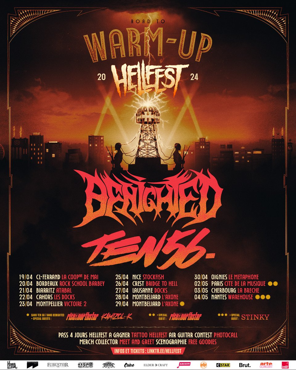 hellfestopenair's tweet photo. « Si tu ne viens pas au Hellfest, le Hellfest viendra à toi ! » 

@_BENIGHTED x @ten56hq 

Infos &amp; tickets  : https://t.co/MW6DBeQbD7 https://t.co/VRXKvlqx7f