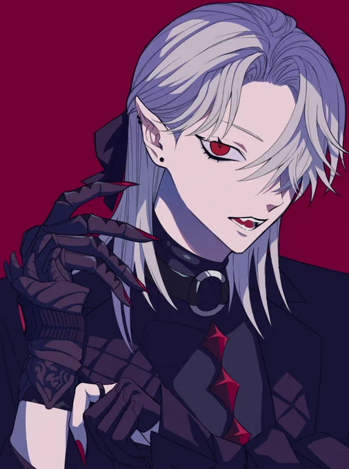 先程公開されました ChroNoiR「Torpor」のMVにて、イラストと衣装デザインを担当させていただきました。MVとても素敵なので皆さんぜひご覧になってください〜!やばいです! よろしくお願いします!   画像はお気持ちのFA です #ChroNoiR #くろのあとりえ