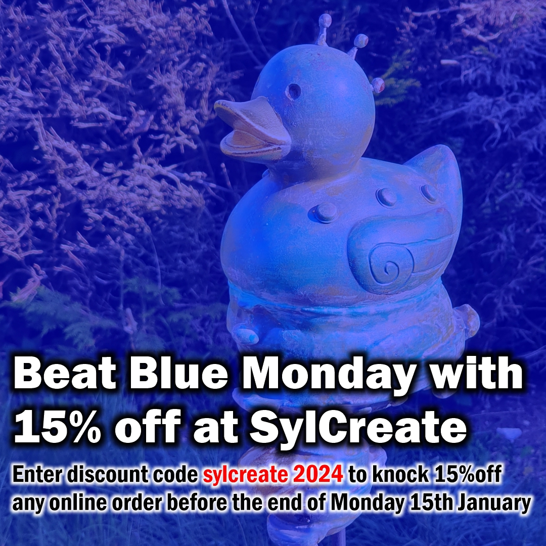 Blue Monday? What #BlueMonday? 

Lift the mood on the so-called gloomiest day of the year with 15% off in our online store until midnight using discount code sylcreate2024

Shop here 👉 SylCreate.com