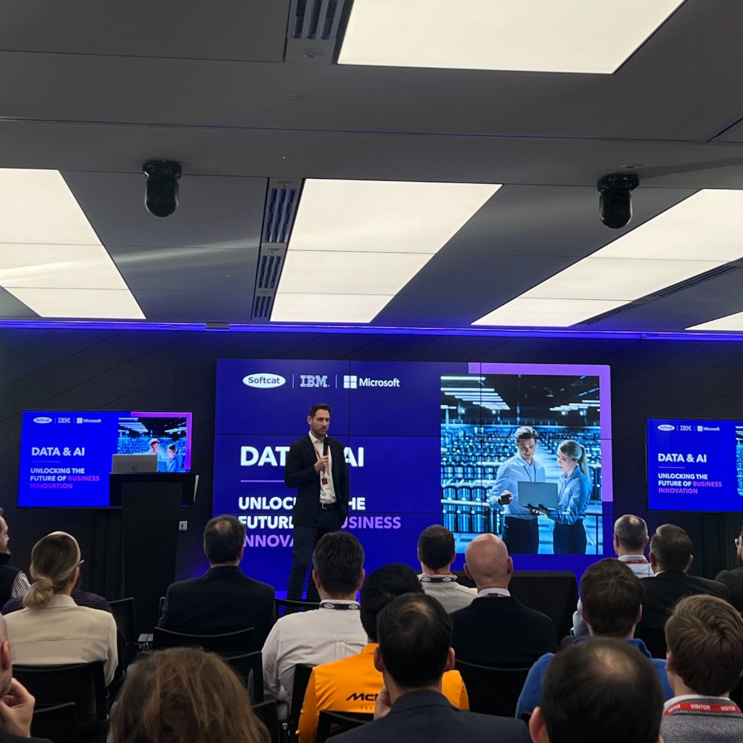 softcat's tweet image. Live from The Cube in London, we’re excited to be hosting our ‘Data &amp;amp; AI: Unlocking the Future of Business Innovation’ event today💥

Are you at the event? Share your thoughts from the day ⬇️

#SoftcatEvent #DataAndAI