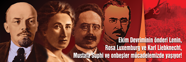 MarksistTutum's tweet photo. https://t.co/WVd1JcniVX DÖRT YILDIZDI ONLAR, DAİMA PARLAYACAKLAR!
#Lenin, #Rosa Luxemburg, Karl #Liebknecht, Mustafa #Suphi ve yoldaşları mücadelemizde yaşıyorlar. https://t.co/HnFLwDoX3d