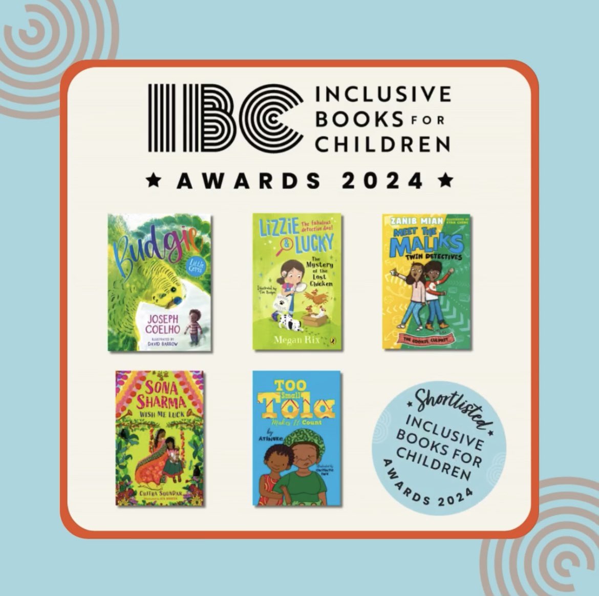 Budgie by @JosephACoelho, illustrated by <a href="/DaveBarrow3/">David Barrow</a>, has been shortlisted for the @IBCplatform awards 2024! #IBCAwards2024

Congratulations, Joseph and David!