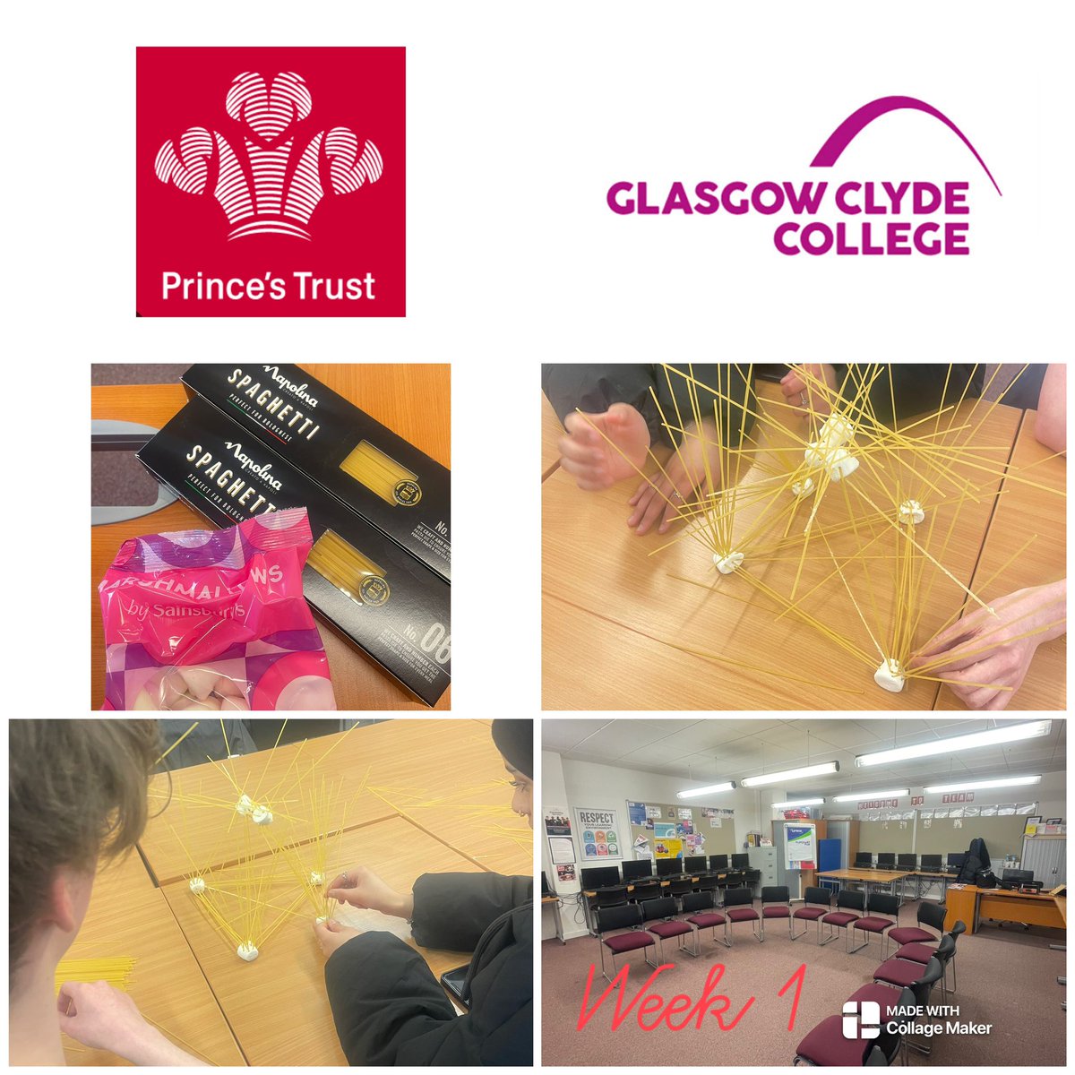 Welcome 2024 Glasgow Clyde College Prince's Trust #princestrust Team 69 Langside Campus begin their 12 week journey #teambuilding #youthwork #glasgowclyde #gccsa